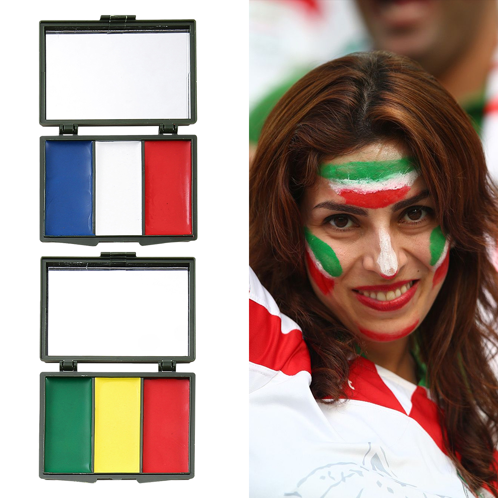 Camo Face Paint - 3 Colors National flag Argentina Spain