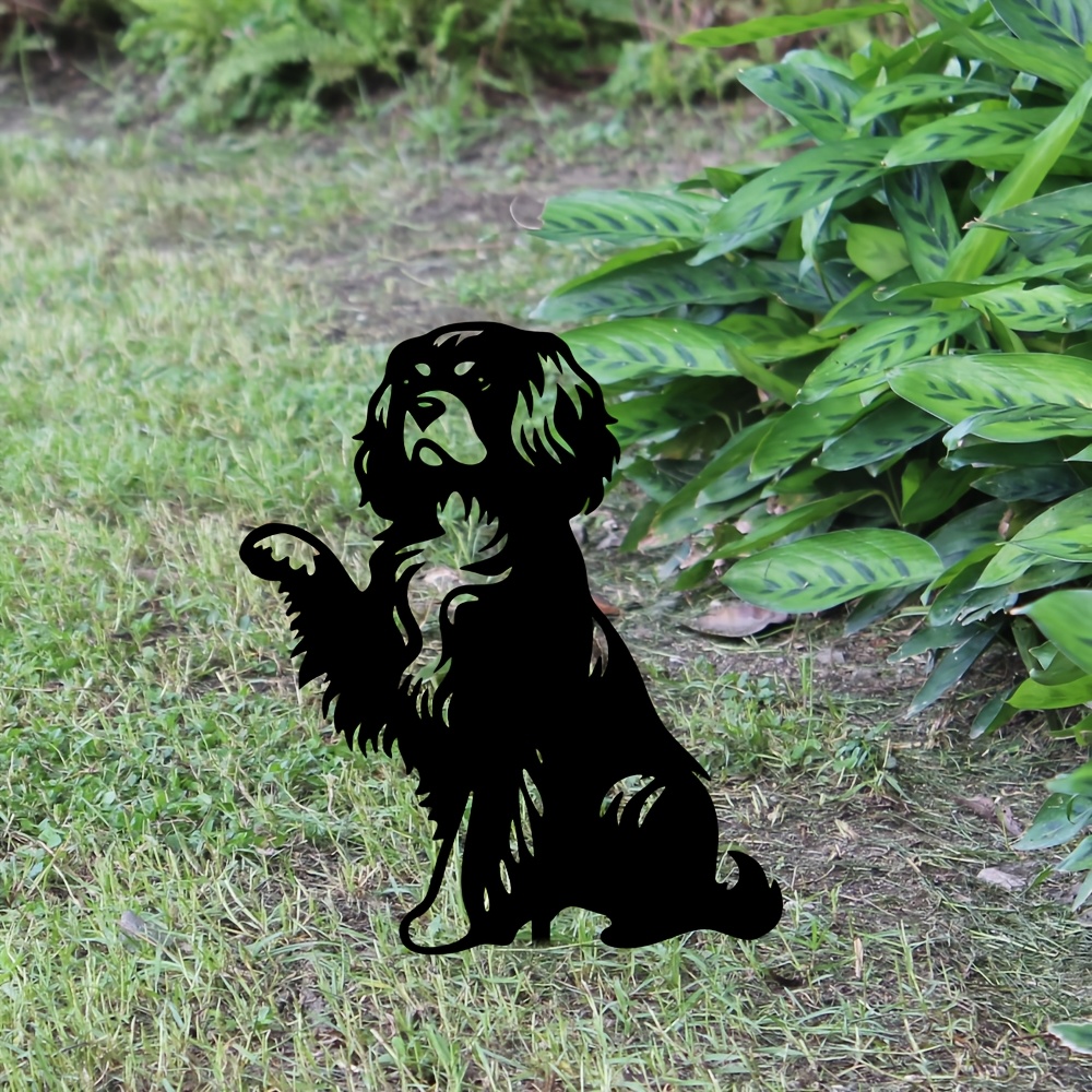 Metal Dog Garden Stake with Sm – обзор и цена Hunting Outdoor Christmas Decorations