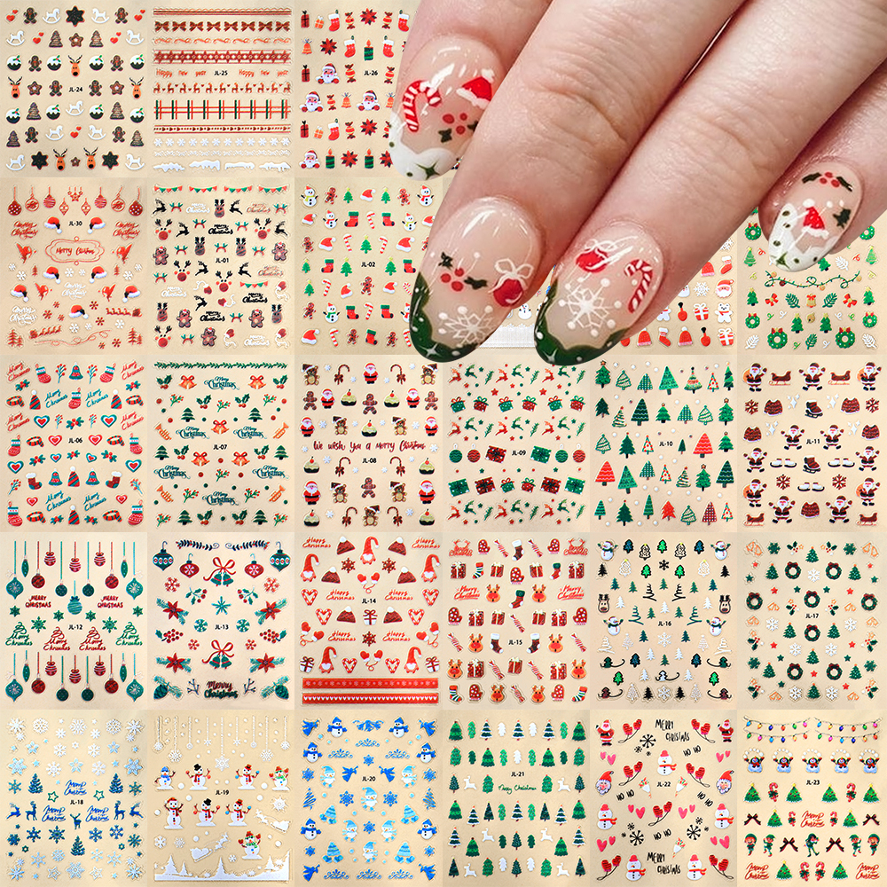 30pcs Christmas Nail Art Stick – обзор и цена Elk Bugle Call