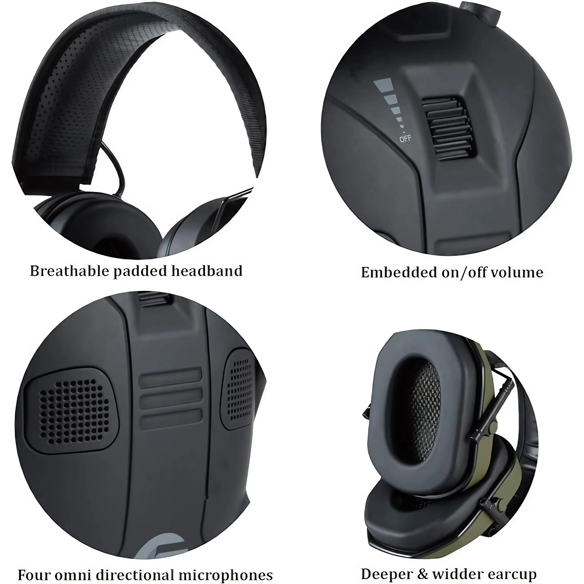 Foldable Tactical Noise Cancel – обзор и цена Shooting Ear Muff