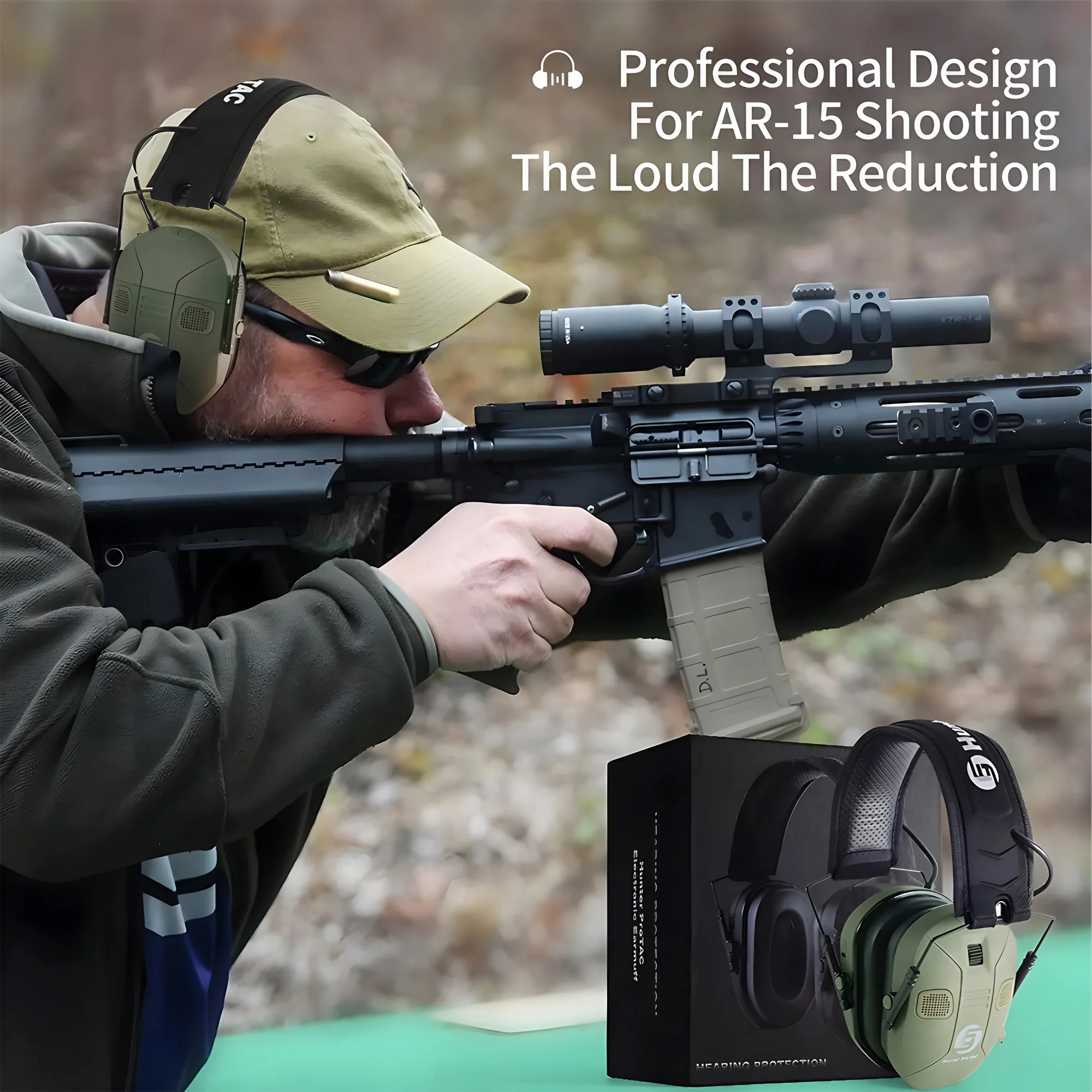 Foldable Tactical Noise Cancel – обзор и цена Shooting Ear Muff