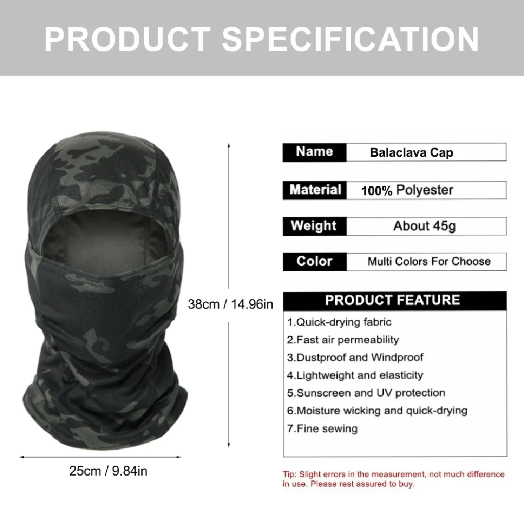 Camouflage Balaclava Hat Cycli – обзор и цена Hunting Outdoor Hats
