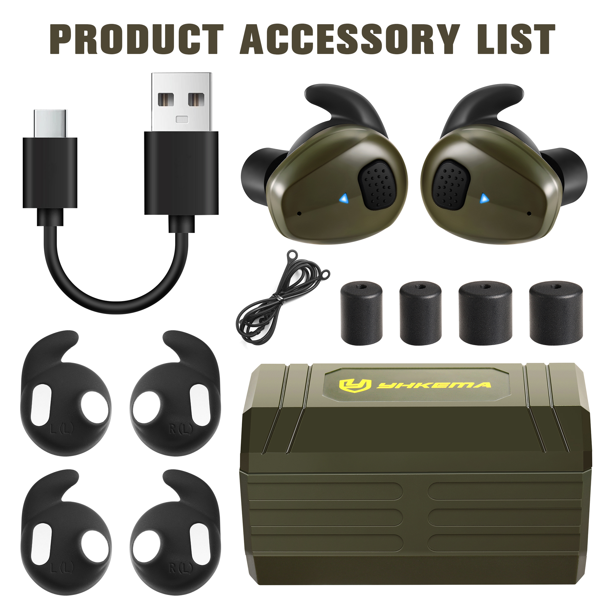 YHKEMA EB10 Tactical Earplugs  – обзор и цена Shooting Ear Muff
