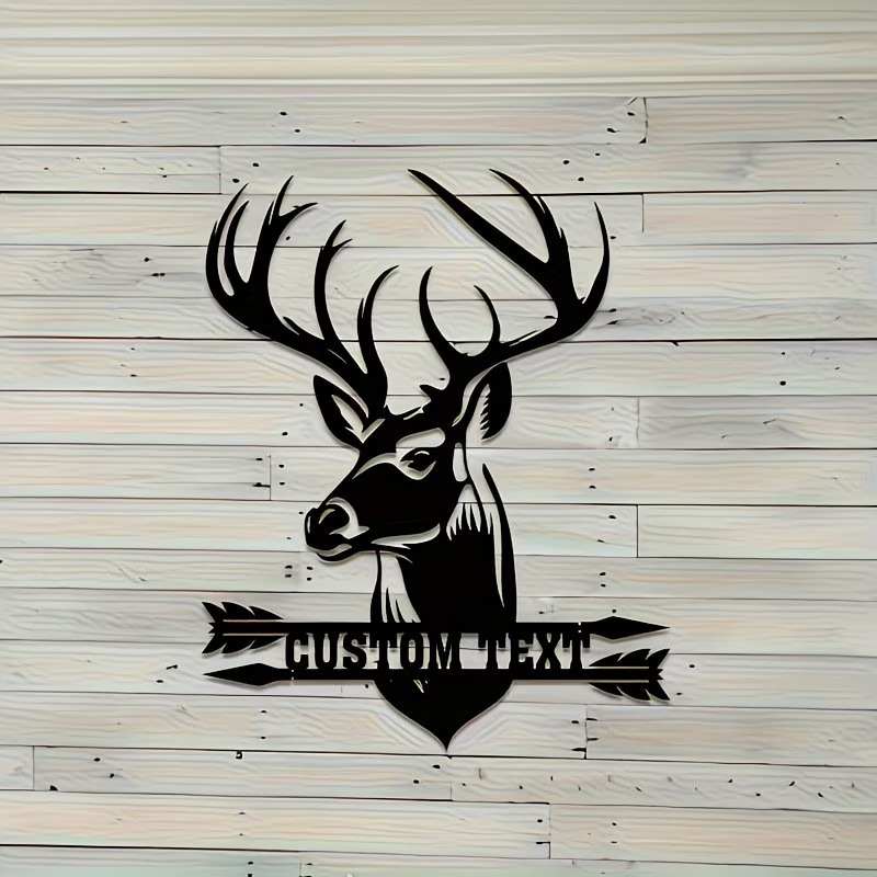 Custom Deer Head Metal Wall Ar – обзор и цена Hunting Outdoor Christmas Decorations