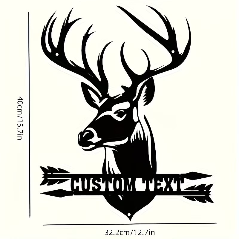Custom Deer Head Metal Wall Ar – обзор и цена Hunting Outdoor Christmas Decorations