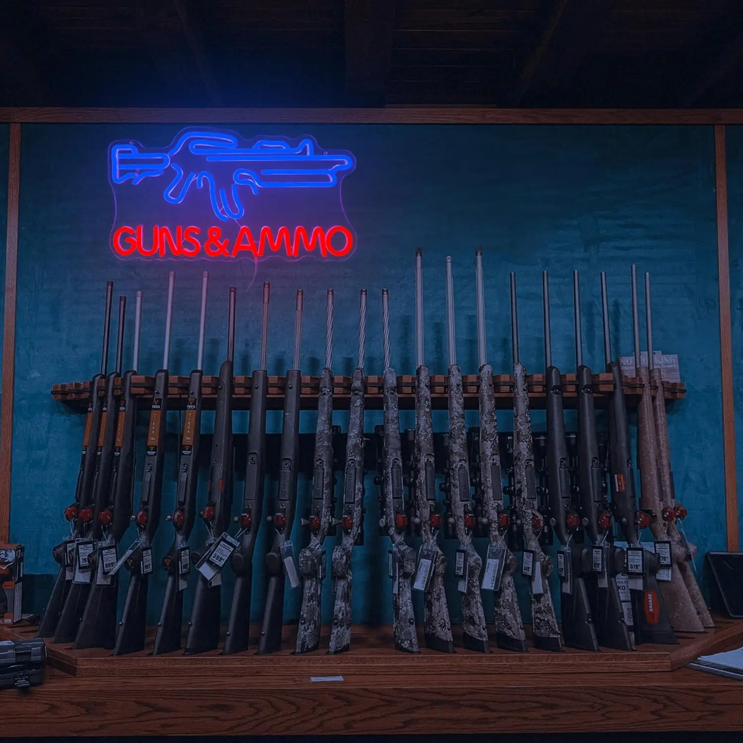 Gun Shop Neon Sign USB Powered – обзор и цена Hunting Outdoor Store