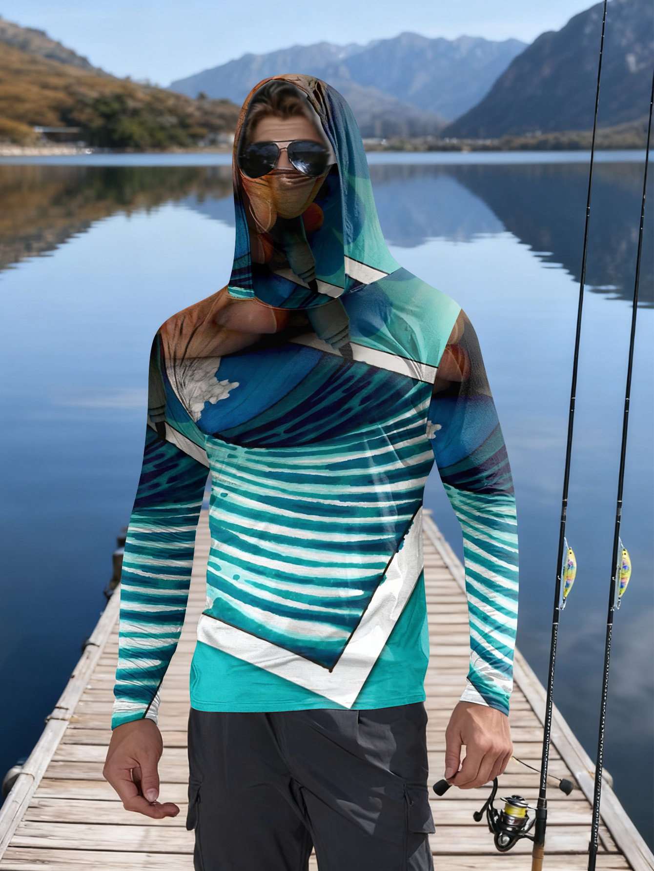 Fishing hooded sweatshirt men' – обзор и цена Hunting Outdoor