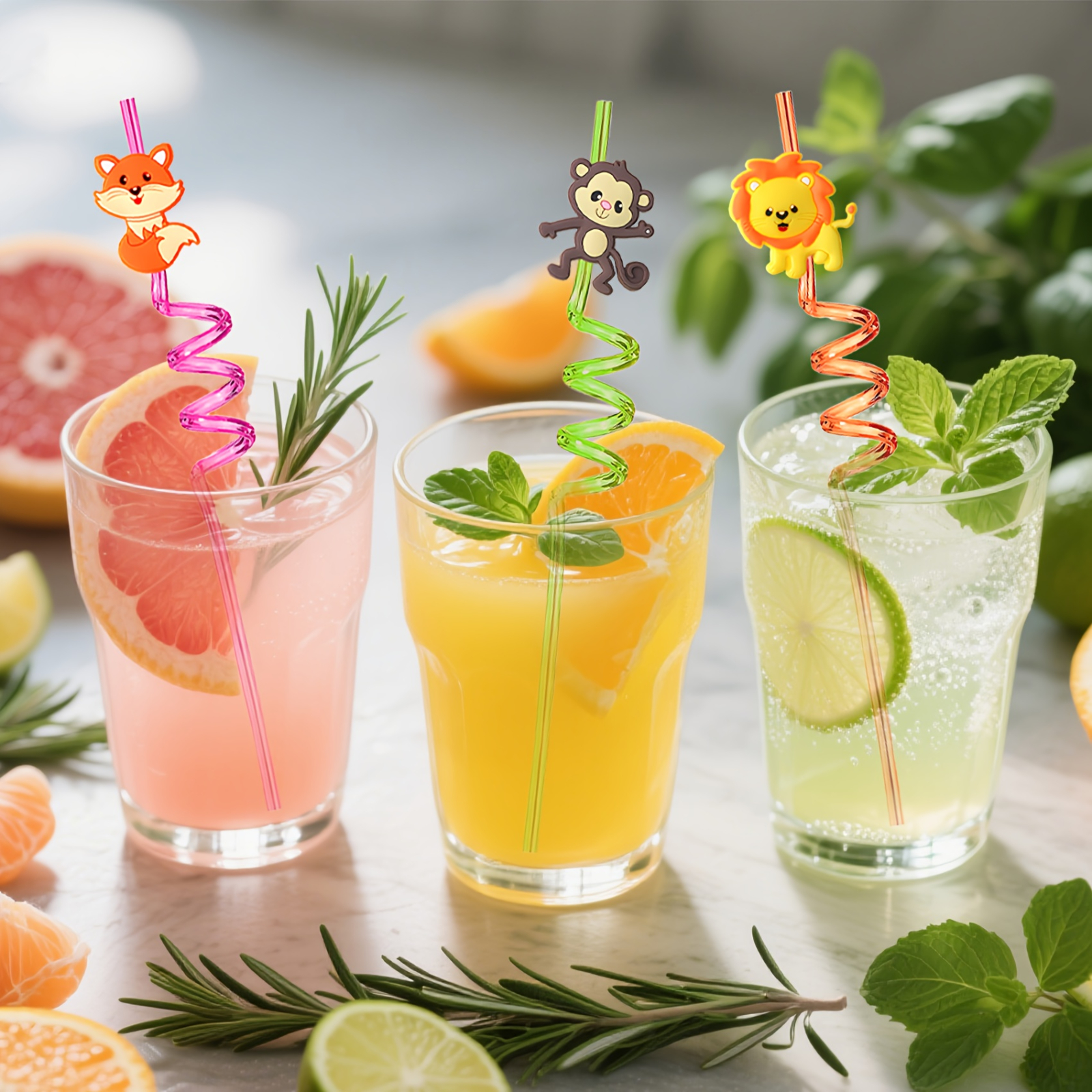8 pcs Plastic Straws Cartoon A – обзор и цена Hunting And Outdoor Supplies
