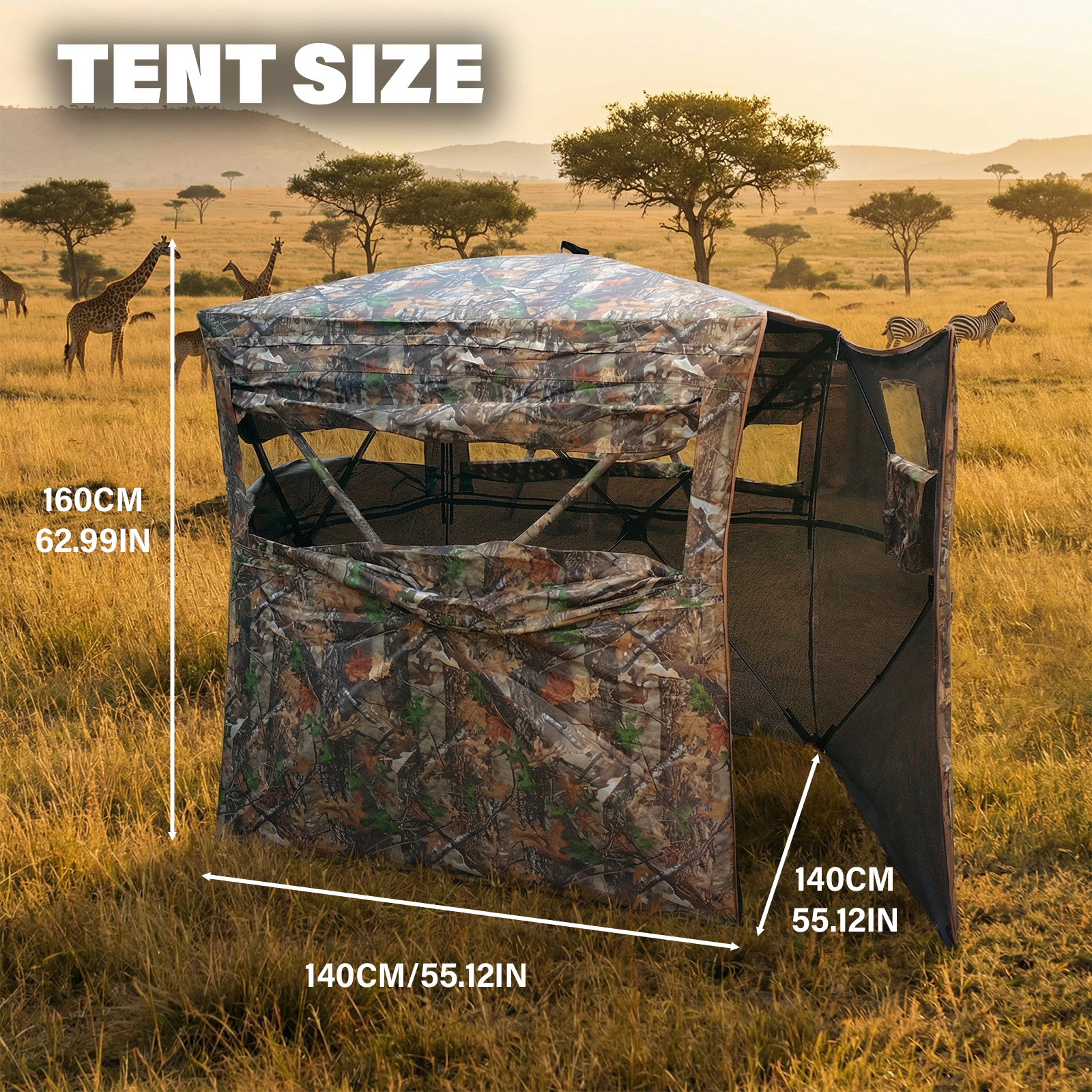 Camouflage Pop-Up Hunting Blin – обзор и цена Hunting Outdoor