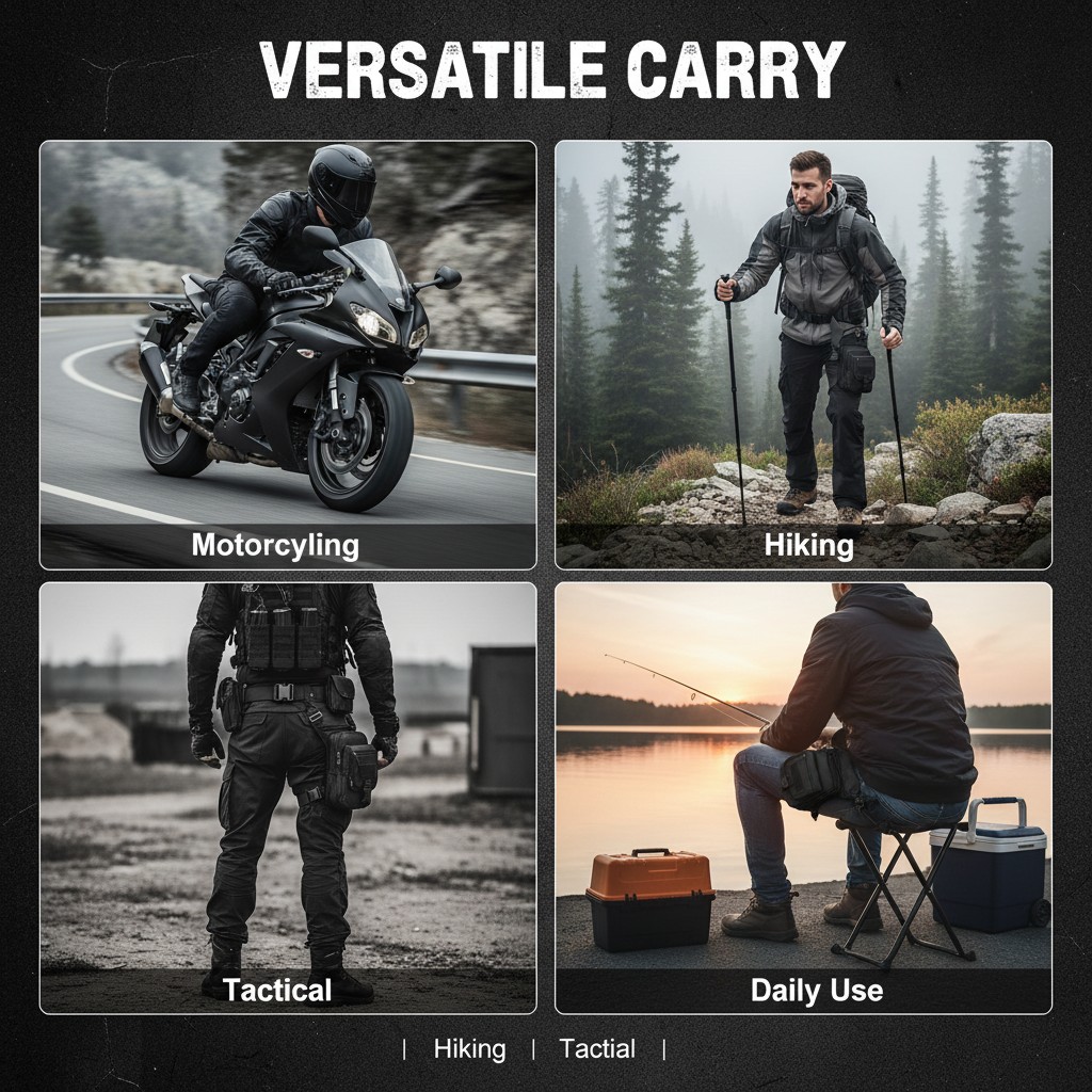 Motorcycle Drop Leg Bag Thigh  – обзор и цена Tactical Belt Rigger