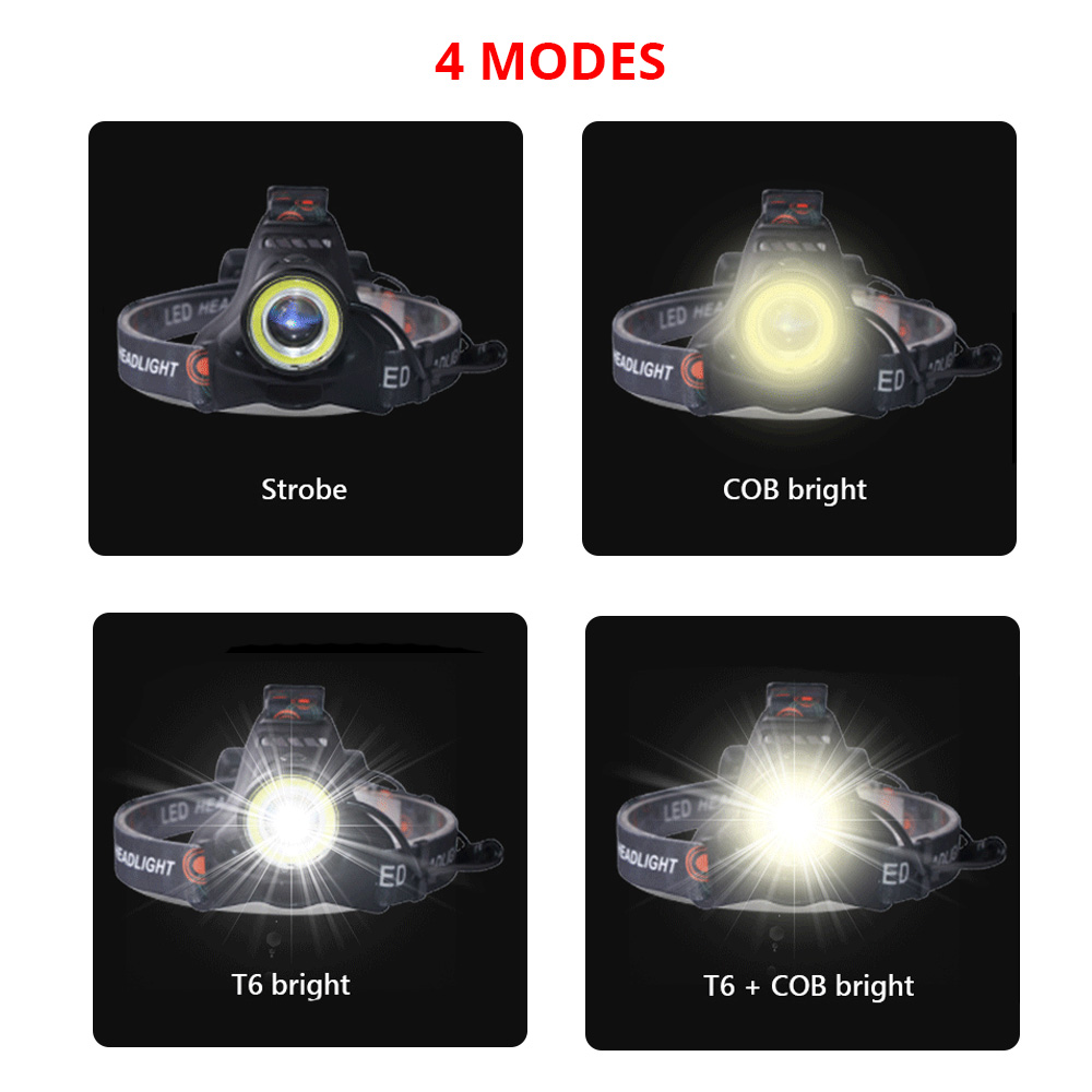 T6 Cob Torch Flashlight Head L – обзор и цена Outdoor Hunting Fishing Jobs