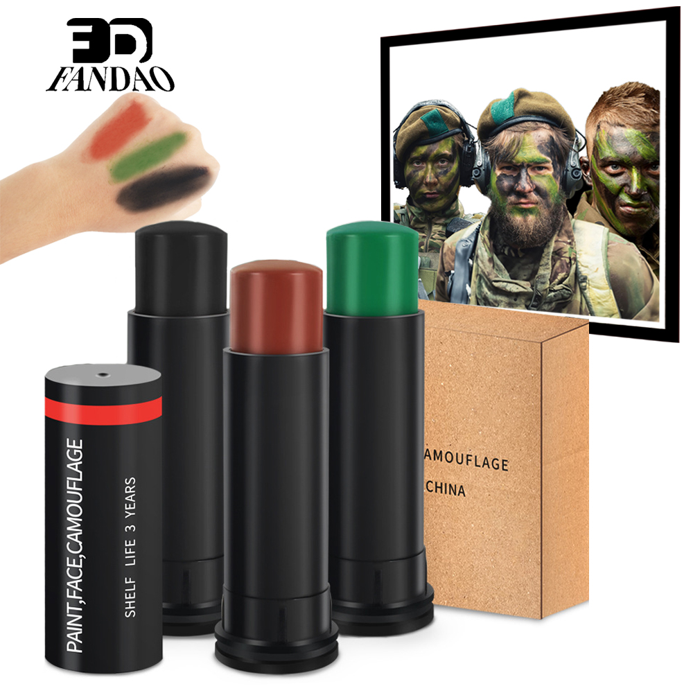 3 Colors Camo Face Paint Tube  – обзор и цена Camo Face Paint