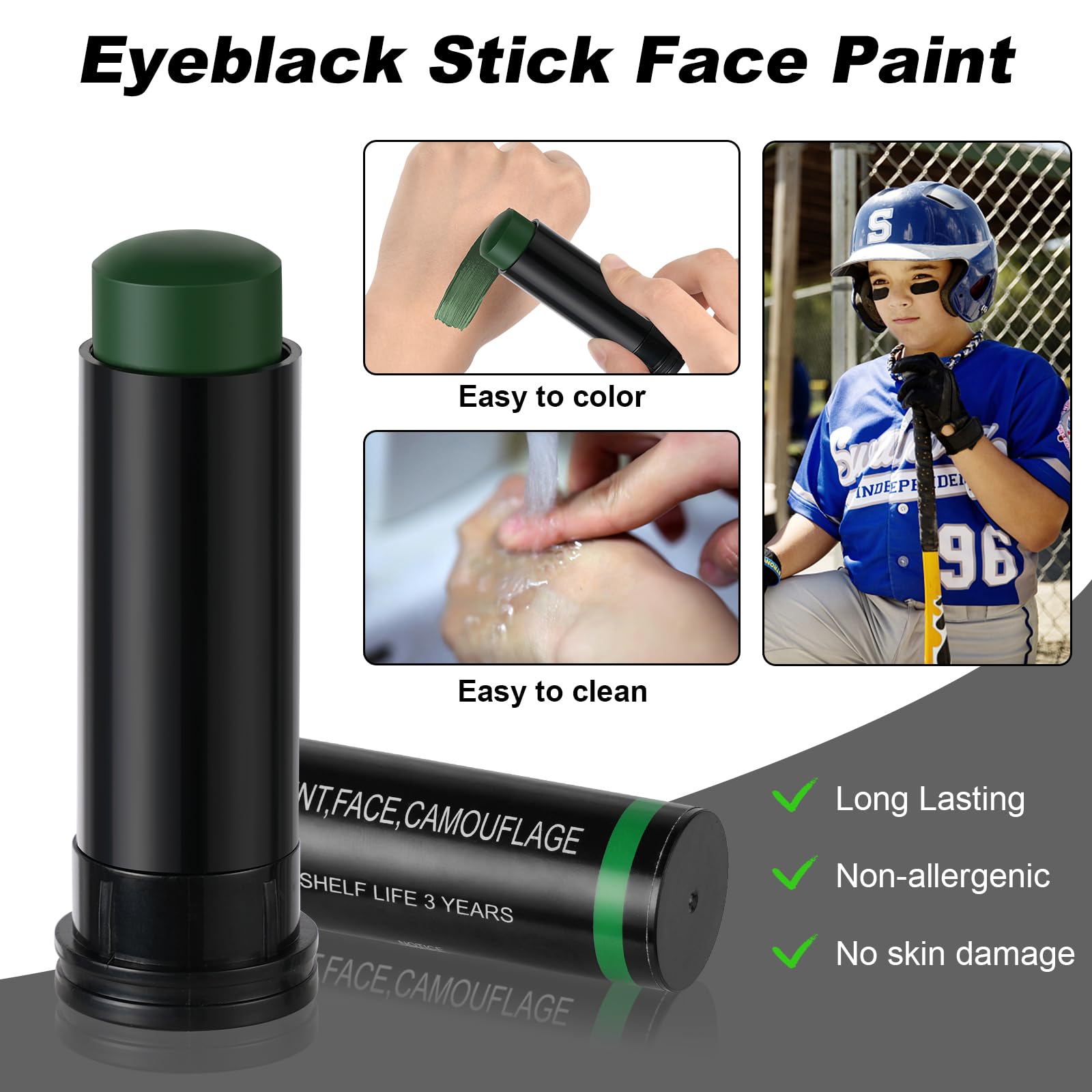 3 Colors Camo Face Paint Tube  – обзор и цена Camo Face Paint